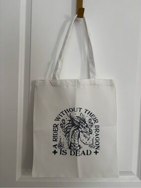 Fourth Wing Inspired Graphic Tote Bag